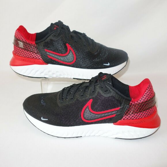 New Nike Men's 10 Legend React 3 Black/University Red Running Shoes CK2563-005 - Picture 1 of 11